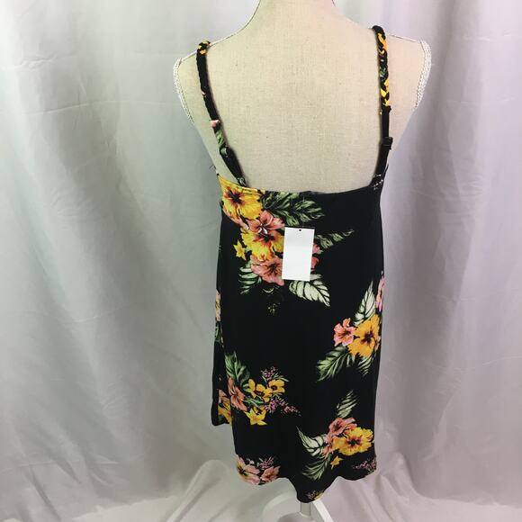 Derek Heart Floral Dress Black Yellow S Juniors - Picture 7 of 14